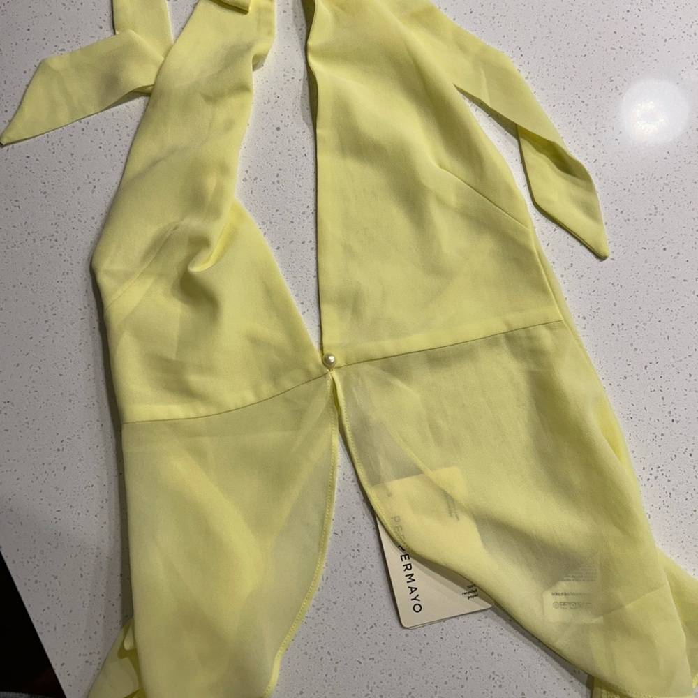 Yellow Halter Neck peppermayo top